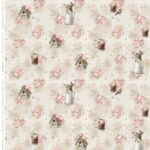 Tecido Flores E Jarra